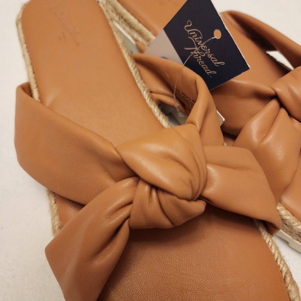 Knotted Espadrilles Slide On Sandals Size 7.5 NWT - Picture 4 of 9